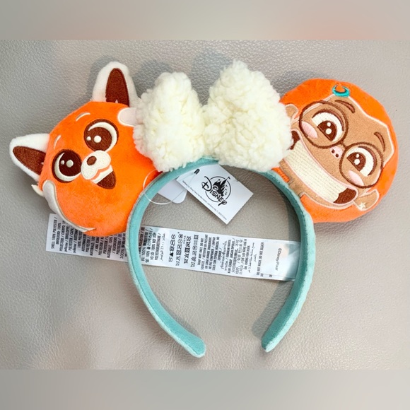 Disney Parks Turning Real Red Mei Panda Power Plush Ear Headband Adults ~New~ - Picture 9 of 11